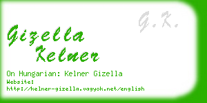 gizella kelner business card